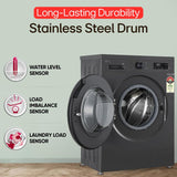 LG 8 kg 5 Star Inverter Direct Drive Front Load Washing Machine with Steam and In-Built Heater,Wi-Fi (Middle Black)-FHB1208Z4M