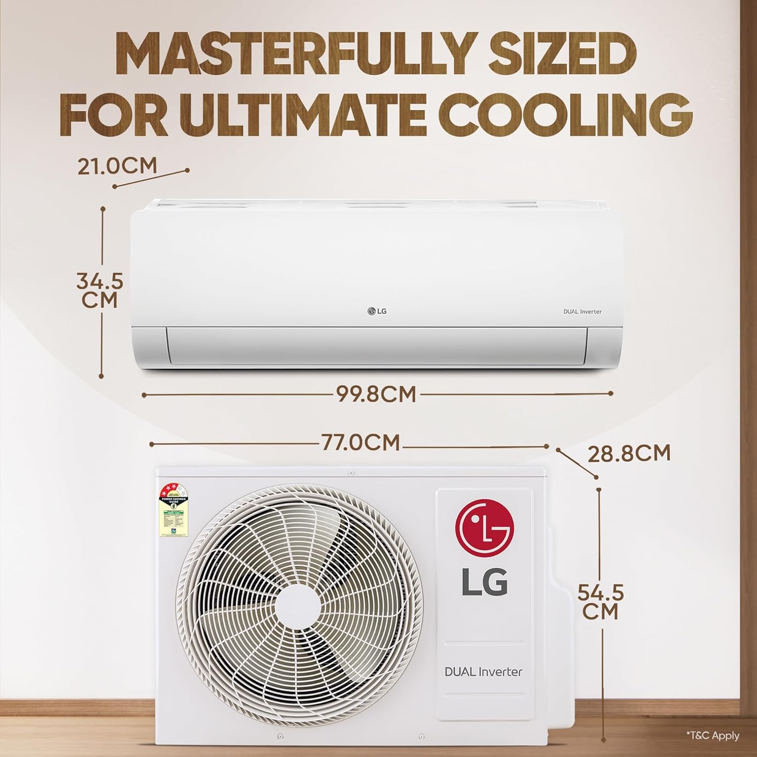 LG 2.0 Ton 3 Star AI Convertible 6-in-1 Inverter Split AC - 4-Way Swing, Himalaya Cool, Diet Mode, Smart Diagnosis, Stabilizer Free Operation, R32 Refrigerant, HD Filter with Auto Clean, 6800W Max Cooling-(AS-Q24ENXE.ANLG, White)