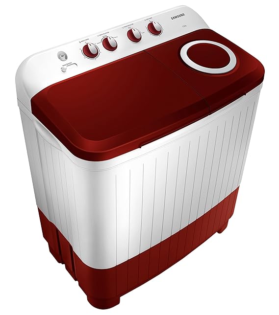 Samsung 7 kg, 5 Star, Semi-Automatic Top Load Washing Machine (WT70C3000RR/TL, Air Turbo Drying, Wine)