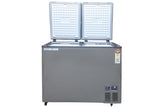 Voltas 303L Convertible Hard Top Deep Freezer (CVF321DA5-W1-GW, Grey, Stainless Steel Door, RC-5 Thermostat Control)