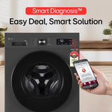 LG 8 kg 5 Star Inverter Direct Drive Front Load Washing Machine with Steam and In-Built Heater,Wi-Fi (Middle Black)-FHB1208Z4M