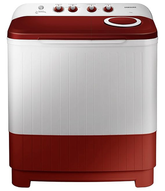 Samsung 7 kg, 5 Star, Semi-Automatic Top Load Washing Machine (WT70C3000RR/TL, Air Turbo Drying, Wine)
