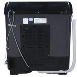 Haier 9kg Semi-Automatic Top Load Washing Machine | 1300 RPM High Speed Spin | Vortex Pulsator | Protective Rat Mesh | 3 Wash Programs | Durable Plastic Drum | Energy Efficient Large Capacity Washer-(HTW90-196BBK, Black)