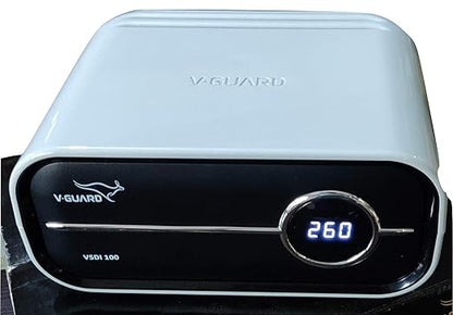 V-Guard VSDI 100 Digital Stabilizer (4A) for Inverter Refrigerator/Deep Freezer | 120V-280V Range, 5-Year Warranty, 3-Minute Initial Time Delay