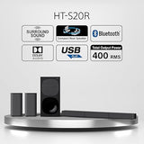 Sony 5.1 Channel Dolby Digital Soundbar home theatre system with Bluetooth Connectivity (Black)-HT-S20R