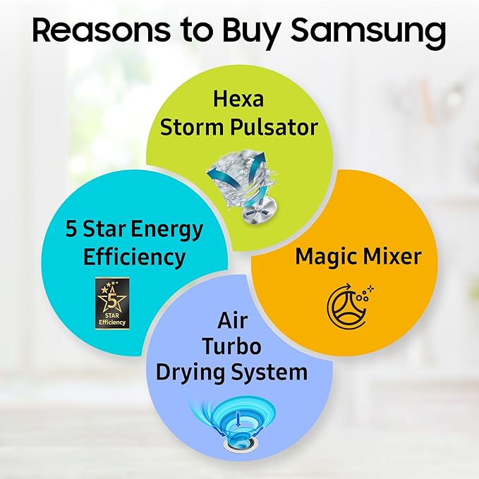 Samsung 11.5 Kg Semi-Automatic Top Load Washing Machine Appliance (WT11A4260GD/TL,Gray)