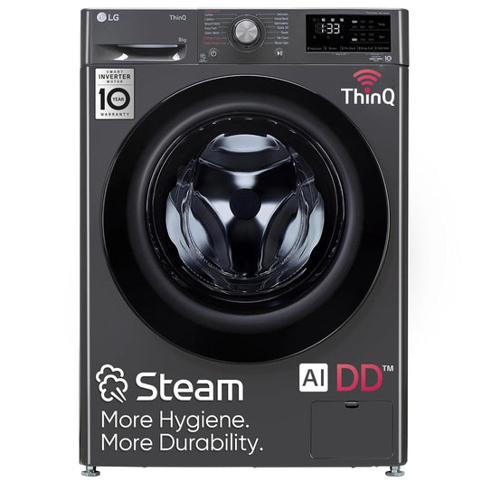 LG 11 kg ,5 Star, AI Direct-Drive, Wi-Fi, Fully Automatic Front Load Washing Machine with In-built Heater,Black - FHP1411Z9B.ABLQEIL
