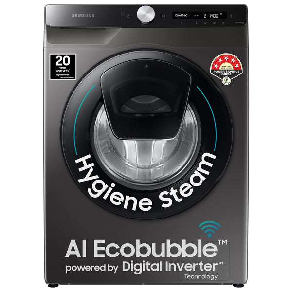 Samsung 7.0 kg Ecobubble™ Front Load Washing Machine with AI Control, Addwash, Hygiene Steam & SmartThings Connectivity, WW70T552DAX