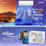 Voltas 1.5 Ton 3 Star Inverter Split AC (183 Vertis Zenith Gold, 4504086) | 6 Step Adjustable Mode, 5100W Cooling, 100% Copper, 4-Way Swing, Ice Wash & Turbo Tech, Hydrophilic Gold Fin Coating, Super Silent Mode