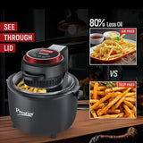 Prestige Multi-Chef All-in-One Air Fryer |80% less Oil Consumption|6.5L Capacity |1200 Watts Power|Airfry,Oven, Toast, Grill|See Through Lid|Advance Digital Display|Even Heat Distribution|Black-41410