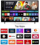 LG  108 cm (43 Inch) NANO 4K UHD AI Smart TV | α5 AI Processor 4K Gen9 | HDR10 | 4K Upscaling | AI Sound Pro | webOS 26 | AI ThinQ | Wi-Fi Enabled| Dolby Atmos| 2026 Model - 43NU875BPLA