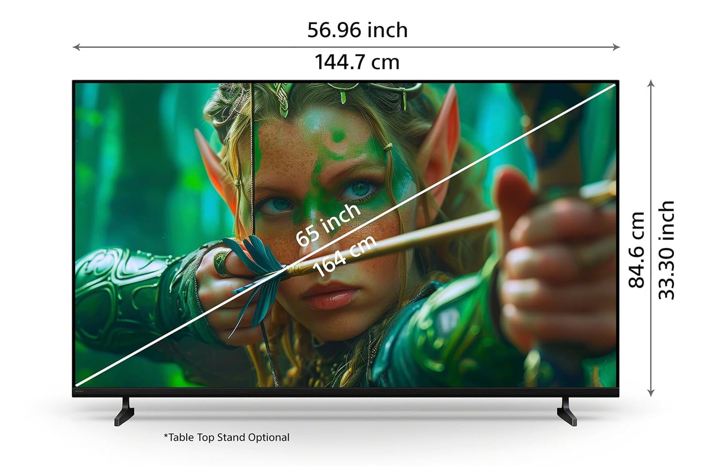 Sony BRAVIA 2 II 65 Inch ( 165.1 cm) Ultra HD 4K Android Smart TV with Google TV | 4K Processor X1 | 40W Dolby Audio & Atmos | BRAVIA Sync | Wi-Fi 6 & Bluetooth 5.3 | Voice Remote Control | Perfect for Gaming, Home-65S25M2