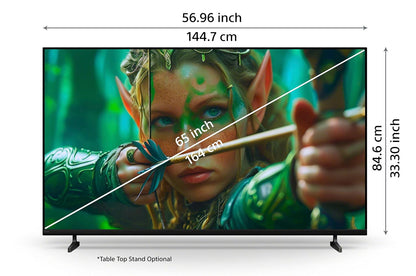 Sony BRAVIA 2 II 65 Inch ( 165.1 cm) Ultra HD 4K Android Smart TV with Google TV | 4K Processor X1 | 40W Dolby Audio & Atmos | BRAVIA Sync | Wi-Fi 6 & Bluetooth 5.3 | Voice Remote Control | Perfect for Gaming, Home-65S25M2