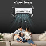 Samsung 2 Ton 3 Star Wi-Fi Inverter Split AC (Copper, WindFree Technology, Bespoke AI Energy Mode, 5-Step Convertible, 4-Way Swing, Alexa/Google/Bixby Control, White)-AR60H24D13WNNA
