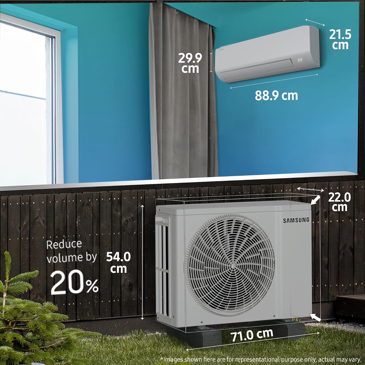 Samsung 1.5 Ton 3-Star Wi-Fi Inverter Split AC (Copper, R32 Refrigerant, AI Auto Cooling, SmartThings Connectivity, Convertible 5-Step Mode, White)-AR50H18D13HNNA