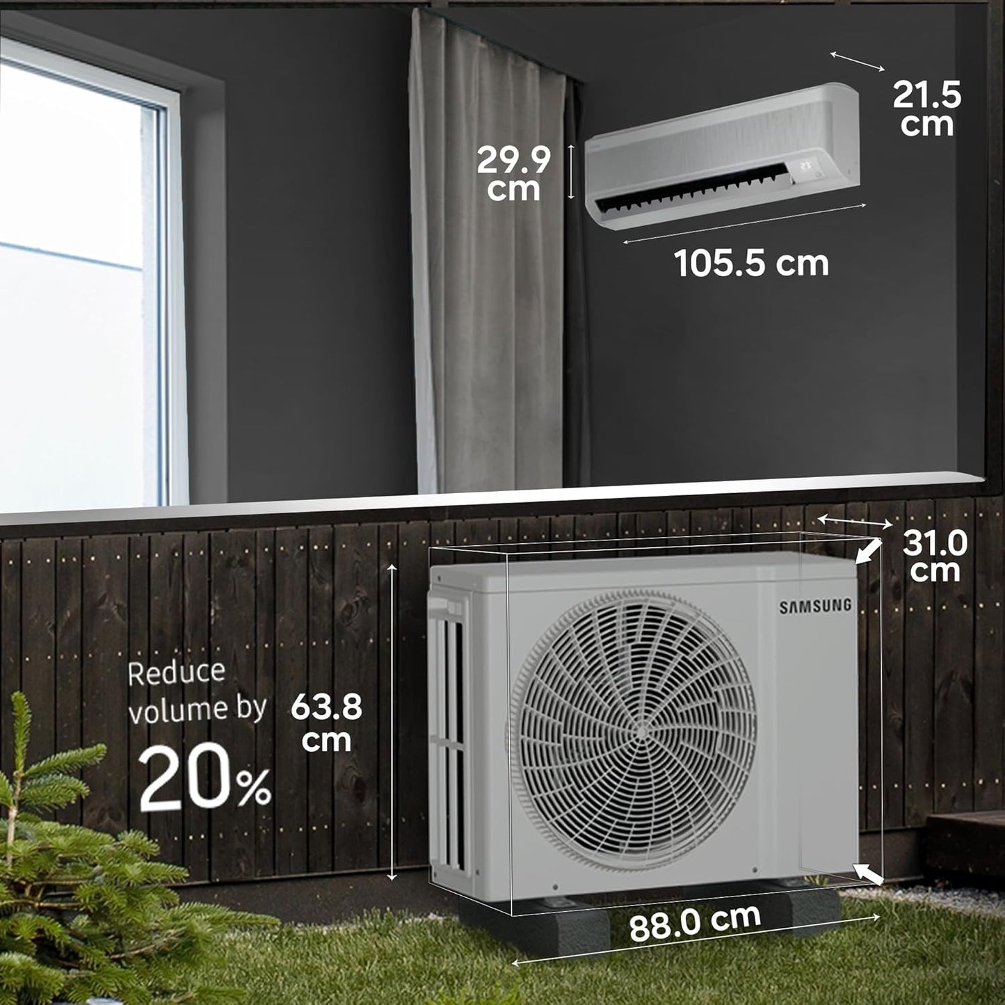Samsung 2 Ton 3 Star Wi-Fi Inverter Split AC (Copper, WindFree Technology, Bespoke AI Energy Mode, 5-Step Convertible, 4-Way Swing, Alexa/Google/Bixby Control, White)-AR60H24D13WNNA
