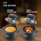 Prestige Multi-Chef All-in-One Air Fryer |80% less Oil Consumption|6.5L Capacity |1200 Watts Power|Airfry,Oven, Toast, Grill|See Through Lid|Advance Digital Display|Even Heat Distribution|Black-41410