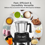 Prestige 1000 Watt Endura Mixer Grinder,6 Jars (3 Stainless Steel Jar + 1 Juicer Jar, 1 Mix-O-Keep Jar, 1 Multi-utility Jar), Black |Sturdy Stainless Steel Body|7-Efficient Stainless Steel Blades-42535