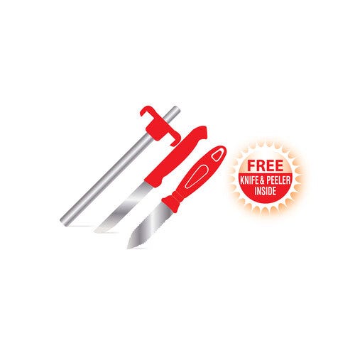 Prestige PGL-04 Stainless Steel Gas Lighter Combo Set with Kitchen Knife and Vegetable Peeler | 3-Piece Non-Electric Kitchen Utilities Kit | Authentic TTK Prestige Quality Durable Prep Tools Combo (Pack of 3)-99595
