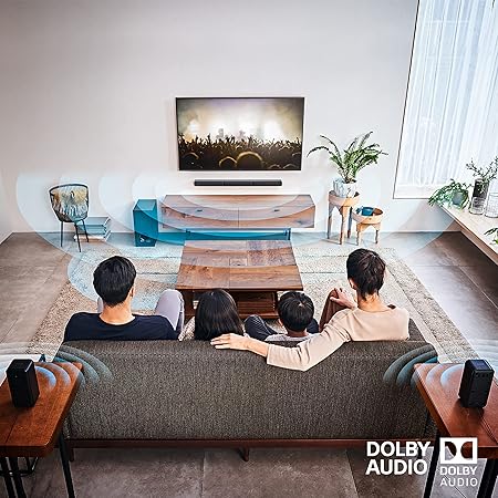 Sony Real 5.1ch Dolby Audio Soundbar  with Subwoofer & Wireless Rear Speakers, (600W) HT-S40R