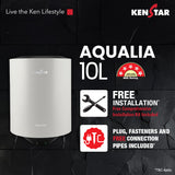 Kenstar Aqualia 10-Litre Storage Water Heater with SwirlHeat Technology, 5-Star Energy Rating & Glasslined Tank