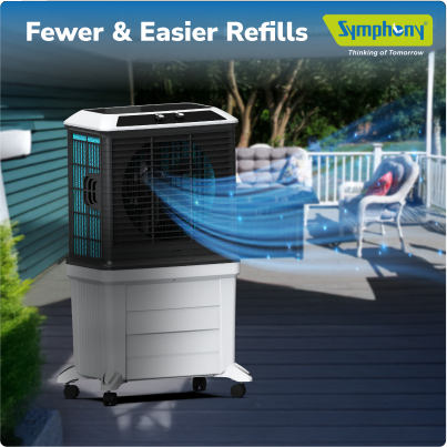 SYMPHONY ARCTIC CIRCLE 120 Air Cooler with i-Pure+ Technology | Powerful Fan | Cellulose Cooling Media