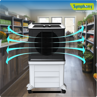 SYMPHONY ARCTIC CIRCLE 120 Air Cooler with i-Pure+ Technology | Powerful Fan | Cellulose Cooling Media
