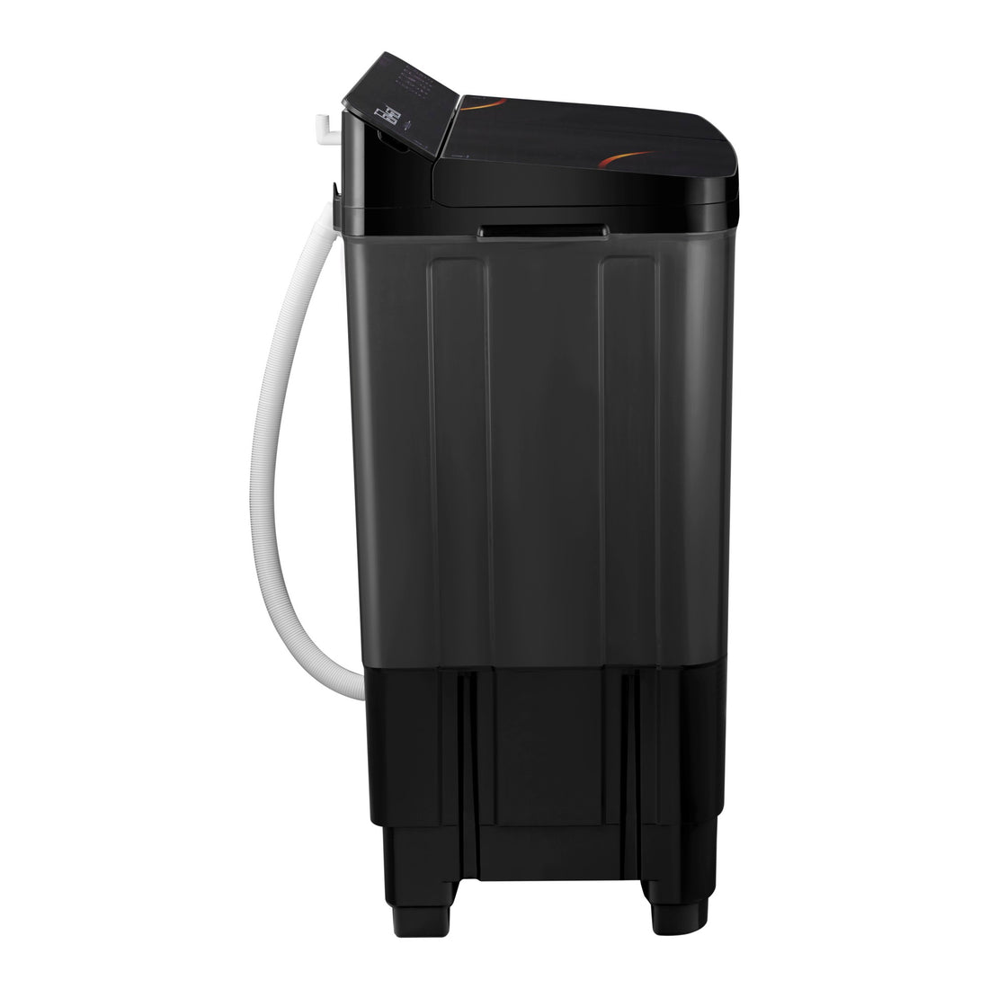 TAKAI 9 Kg Semi-Automatic Washing Machine with Full Glass Top, Dual Waterfall, Collar Scrubber, Air Dry, and No-Vibration Technology-TKI-WM-900G