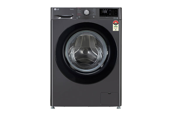 LG 8Kg Front Load Washing Machine, AI Direct Drive™ , Steam- FHV1408Z2M (Middle Black)