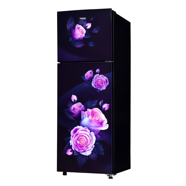 Haier 240L 2 Star Frost Free Double Door Top Mounted Refrigerator In Stunning Marine Rose Finish HRF-2902EMR-P