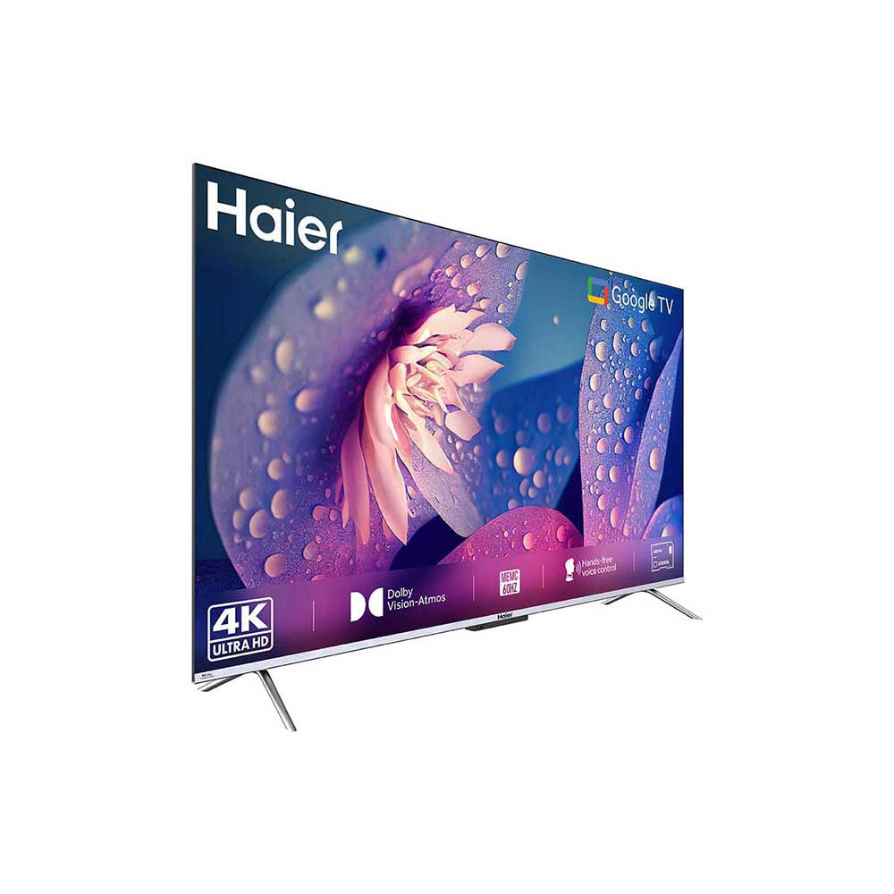 Haier 55" (140cm) 4K Ultra HD | Dolby Vision, HDR 10 | Dolby Atmos | Google TV OS with AI Smart Voice Google Assistant | Google Chromecast Built-in | 4 HDMI Ports & 2 USB Ports | 2GB RAM & 32GB ROM |  Voice Remote & Wireless Connectivity-55P7GT-P