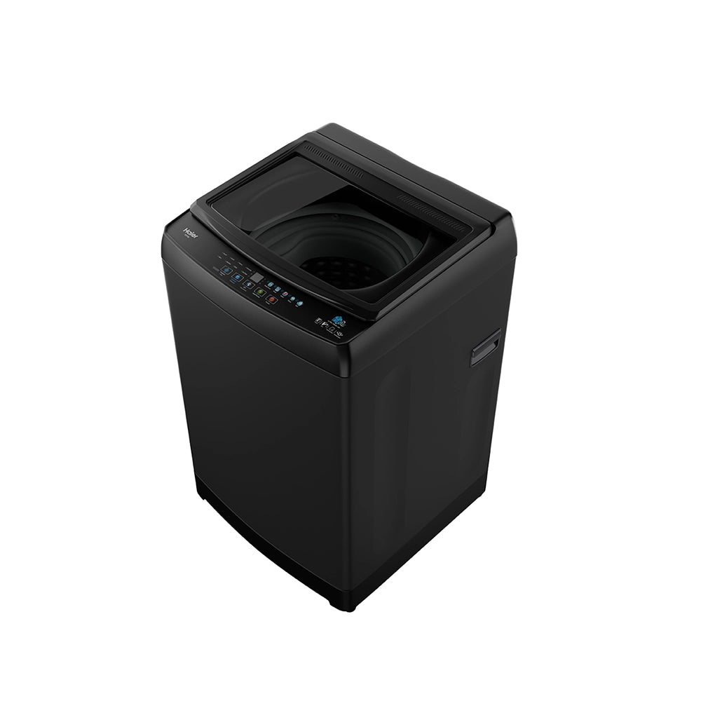 Haier 8 Kg Fully Automatic Top Load Washing Machine with Ultra Fresh Air, Oceanus Wave Pulsator & Zero Pressure Technology (Black)- HWM80-310BK