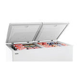 Haier Hard Top Double Door Chest Freezer, 439L | 5-Star Energy Rating | Convertible Temperature (≤-18°C to 10°C) | R290a Eco-Friendly Refrigerant | 4-Year Comprehensive Warranty | White Finish-HFC-500DPW5