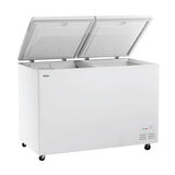 Haier Hard Top Double Door Chest Freezer, 439L | 5-Star Energy Rating | Convertible Temperature (≤-18°C to 10°C) | R290a Eco-Friendly Refrigerant | 4-Year Comprehensive Warranty | White Finish-HFC-500DPW5