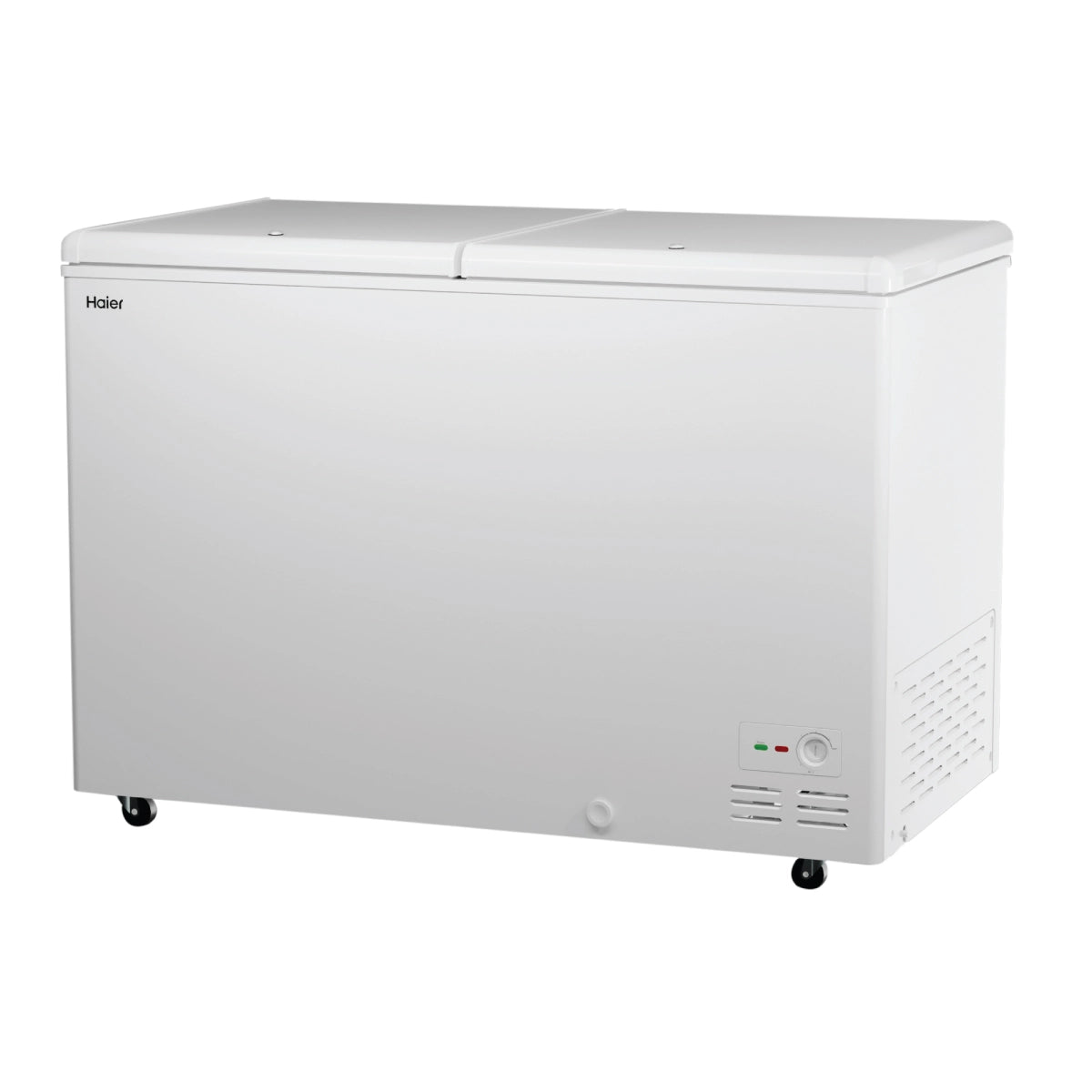 Haier Hard Top Double Door Chest Freezer, 439L | 5-Star Energy Rating | Convertible Temperature (≤-18°C to 10°C) | R290a Eco-Friendly Refrigerant | 4-Year Comprehensive Warranty | White Finish-HFC-500DPW5
