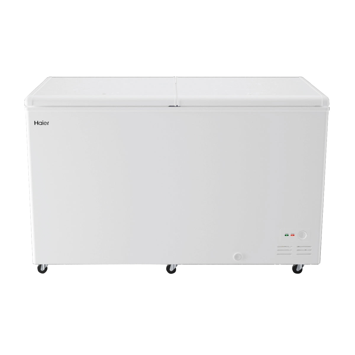 Haier Hard Top Double Door Chest Freezer, 439L | 5-Star Energy Rating | Convertible Temperature (≤-18°C to 10°C) | R290a Eco-Friendly Refrigerant | 4-Year Comprehensive Warranty | White Finish-HFC-500DPW5