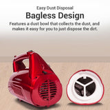 Eureka Forbes Super Clean Handheld Vacuum Cleaner with Blower Function | 800W Powerful Motor | 16 KPA Suction | 162 Accessories Included | 5 Meter Cord | 0.5L Dust Capacity | Lightweight & Portable Design | Red-EUR1211329