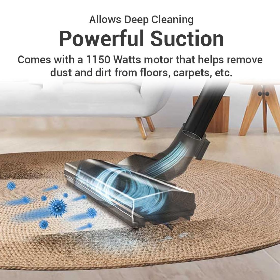 Eureka Forbes Trendy Wet & Dry Vacuum Cleaner (1150W) | Dual Function with Powerful 1800mm Suction & 1300L/min Blower | 102 Accessories Included | Red & Black | Ideal for Home & Office Deep Cleaning