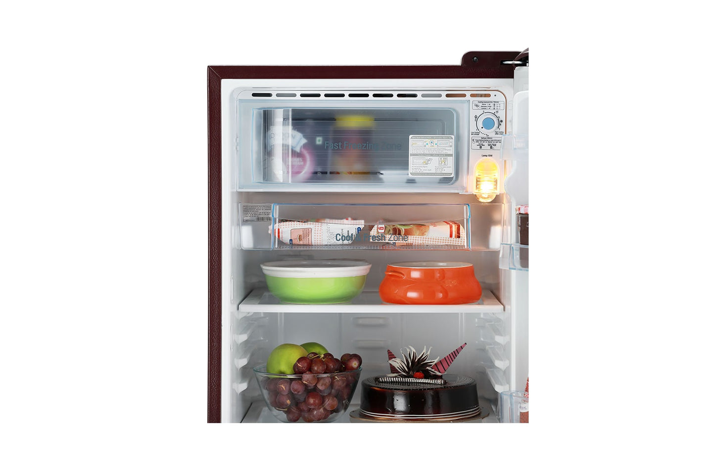 LG 185 L 5 Star Inverter Direct-Cool Single Door Refrigerator (GL-D201ASHU, Base stand with drawer)