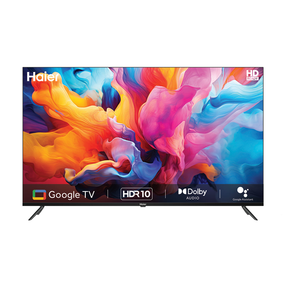 Haier (81.28 cm) 32 Inch HD Ready | Google TV OS with Built-in Chromecast | 20W 2.0 Channel Speakers with Dolby Audio | HDR 10 Support | Google Assistant Voice Control | 3 HDMI and 2 USB Ports for Seamless Connectivity | 60 Hz Refresh Rate-H32K82GX