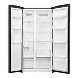 Haier 596L 3 Star Frost Free Side by Side Refrigerator with Inverter Compressor | Convertible SBS | Toughened Glass Shelves | Recess Handle - HES-690GK