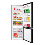 Haier 325 L 2-Star Frost Free Double Door Bottom Mounted Refrigerator (HRB-3752PKGA-P, Black Glass)