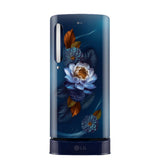 LG 224L 3-Star Direct Cool Single Door Refrigerator – Toughened Glass Shelves, Base Stand with Drawer, Stabilizer Free Operation, R-600A Refrigerant, Energy Efficient 118 kWh Annual Consumption-(GLD2336ZABW.DBWZEBN, Blue Water Lily) (Copy)