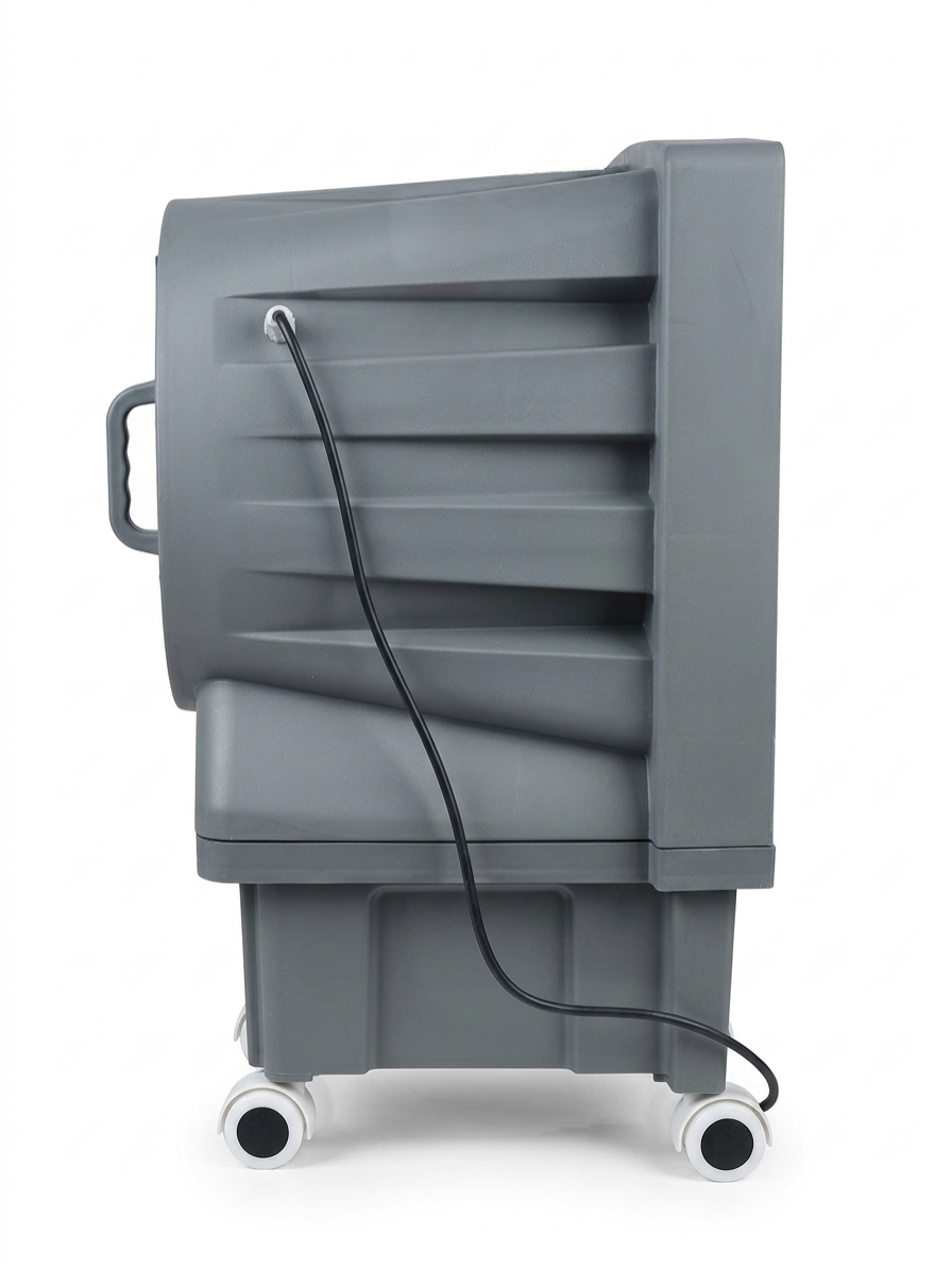 Novamax Titan 15L Personal Air Cooler | 1200 m3/h Air Delivery, 30ft Air Throw, 9-Inch Fan, 4-Way Cooling with Motorized Vertical Louvers, Inverter Compatible, Mosquito Free Design, Garden Hose Connection
