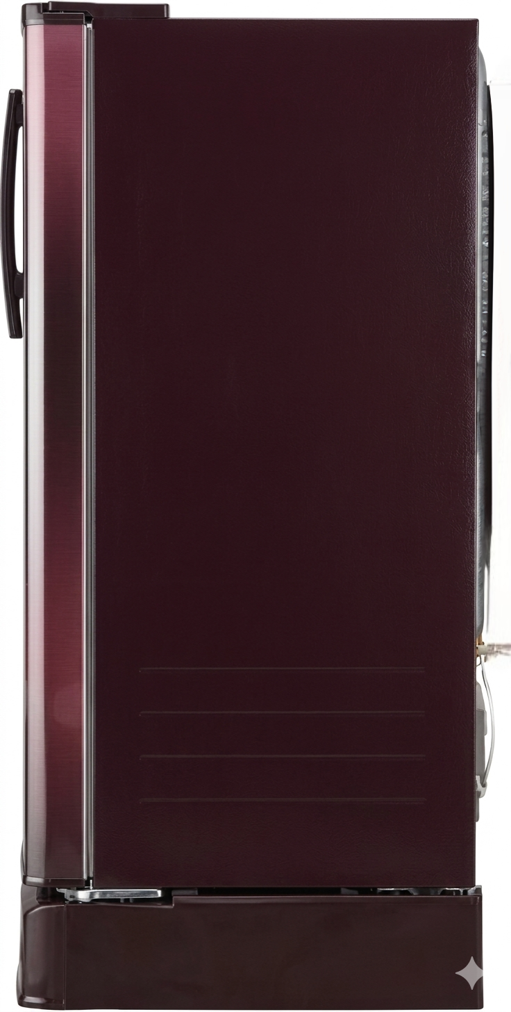 LG 224L 5-Star Direct Cool Single Door Refrigerator – Toughened Glass Shelves, Base Stand with Drawer, Stabilizer Free Operation, R-600A Refrigerant, Energy Efficient 118 kWh Annual Consumption-(GL-D2356ZARW, Red Water Lily)