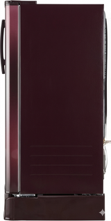 LG 224L 5-Star Direct Cool Single Door Refrigerator – Toughened Glass Shelves, Base Stand with Drawer, Stabilizer Free Operation, R-600A Refrigerant, Energy Efficient 118 kWh Annual Consumption-(GL-D2356ZARW, Red Water Lily)