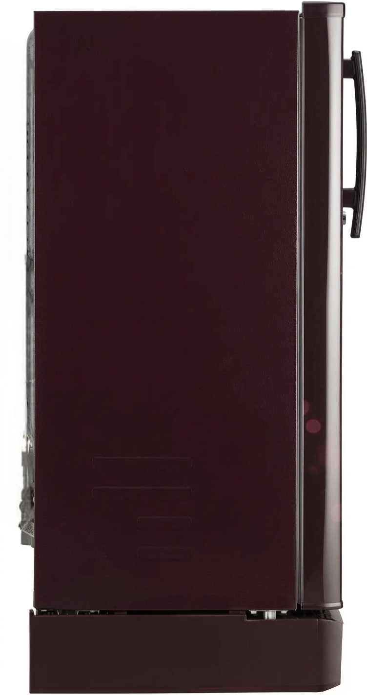 LG 224L 5-Star Direct Cool Single Door Refrigerator – Toughened Glass Shelves, Base Stand with Drawer, Stabilizer Free Operation, R-600A Refrigerant, Energy Efficient 118 kWh Annual Consumption-(GL-D2356ZARW, Red Water Lily)
