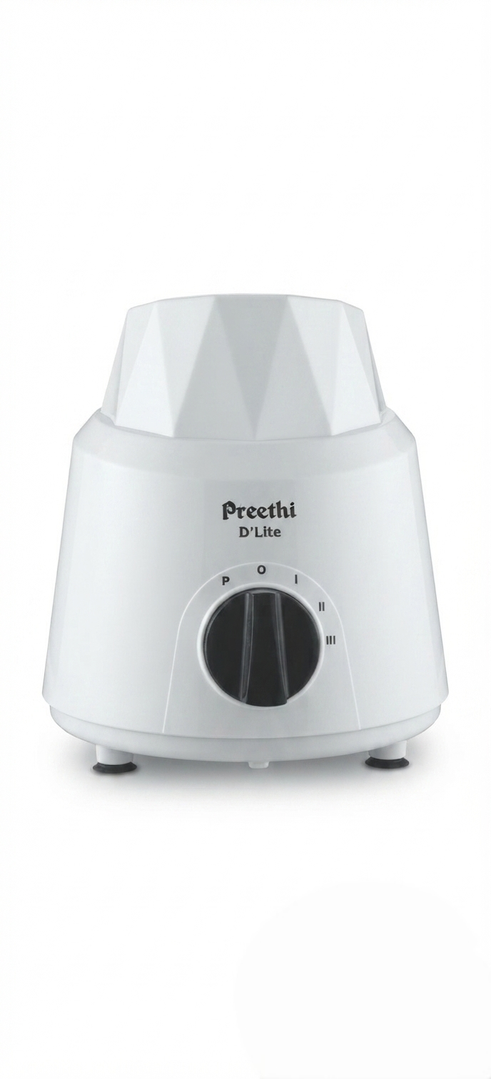 Preethi D'Lite Heavy Duty Mixer Grinder , 750W Powerful Motor, 3 Stainless Steel Jars (1.25L, 0.75L, 0.4L) with 50% Faster Grinding- Model MG285