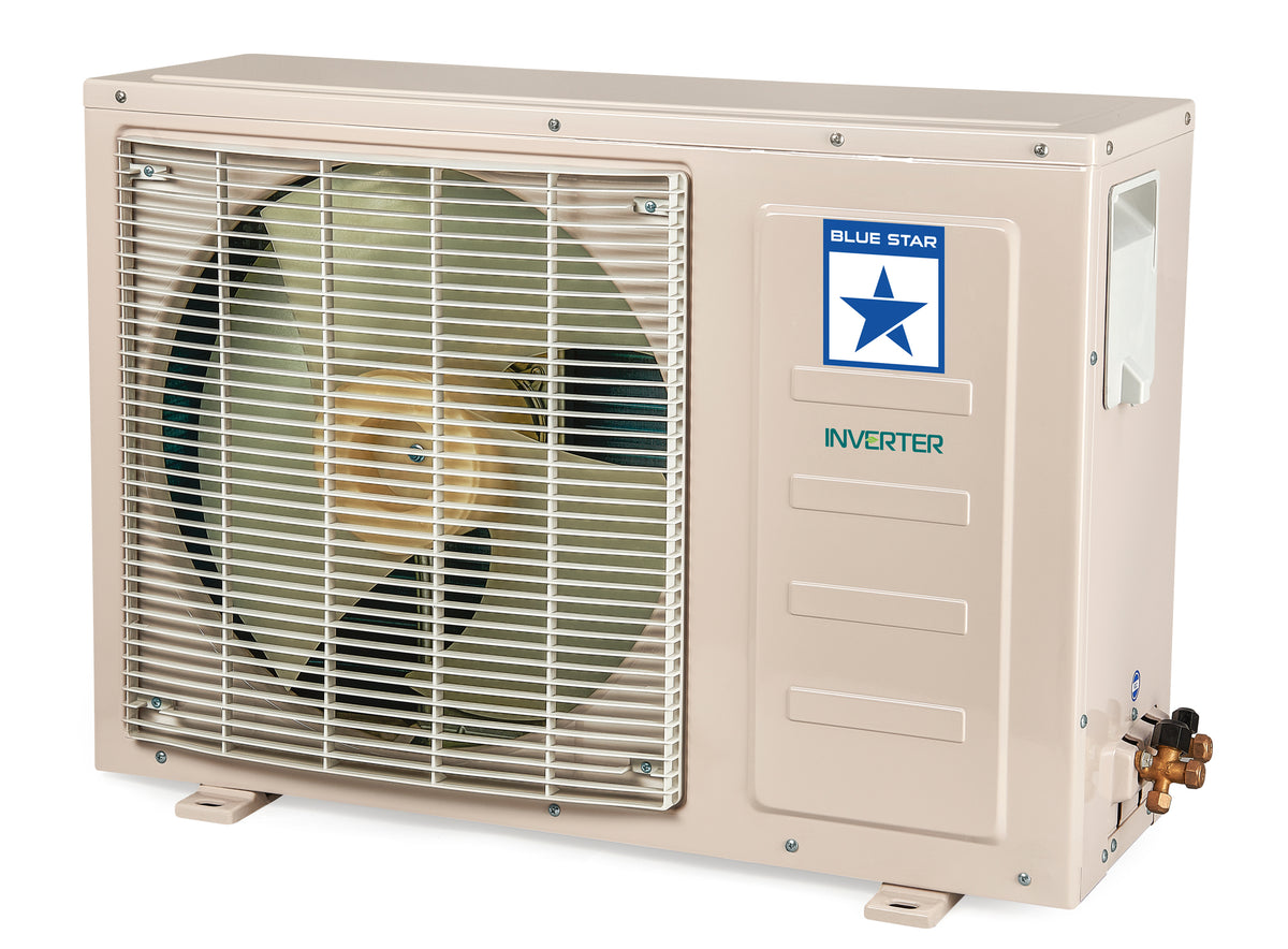 Blue Star 2 Ton 5 Star Inverter Split AC (100% Copper, ISEER 5.05, R32 Refrigerant, White) – Features AI Pro Cooling, 5-in-1 Convertible Modes, 4-Way Swing, Acoustic Jacket Compressor, and High Ambient Cooling up to 54°C,IC524DNUR