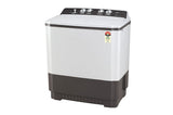 LG 10 kg 5-Star Semi-Automatic Top Load Washing Machine | Roller Jet Pulsator | Wind Jet Dry | 3 Wash Programs | In-Built Scrubber | Rat Away Technology Base (P1040RGAZ.ADGQEIL, Dark Grey)